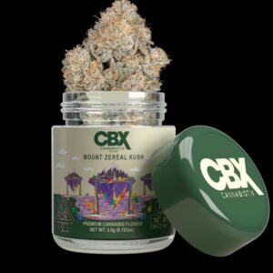 CBX Mount Zereal Kush 3.5g premium flower jar with professional stealth delivery packaging for Australia